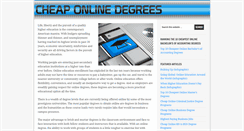 Desktop Screenshot of cheaponlinedegrees.org