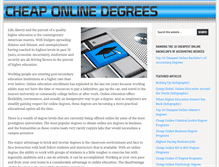 Tablet Screenshot of cheaponlinedegrees.org